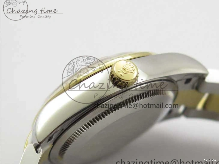 MiroTime 0520 ModernLook Datejust 31mm 278273 SS YG BP Maker Best Edition White MOP Diamonds Dial on SS YG Oyster Bracelet 2723